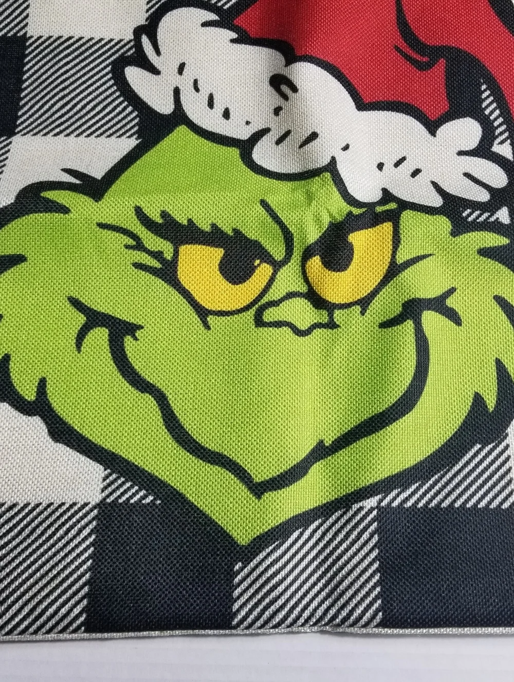 GRINCH FACE DECORATIVE PILLOW COVER